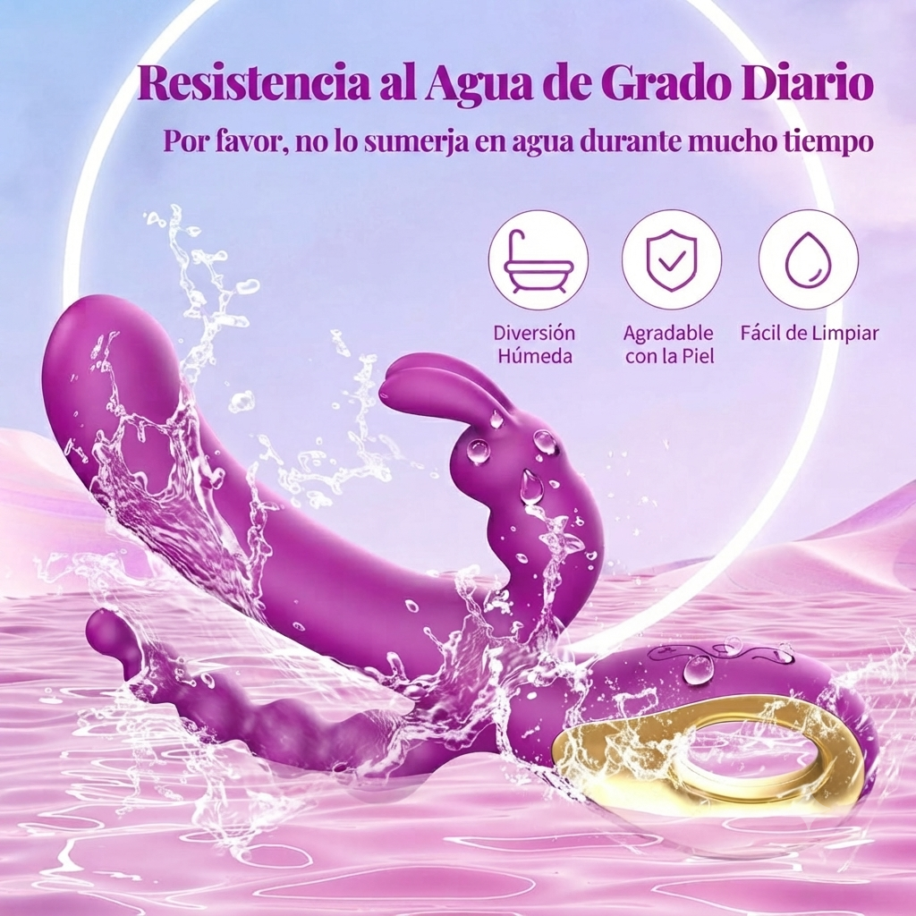 CONEJO VIBRADOR DOBLE ESTIMULO Z03104R