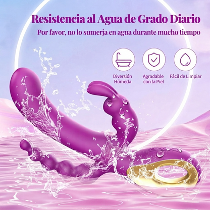 CONEJO VIBRADOR DOBLE ESTIMULO Z03104R