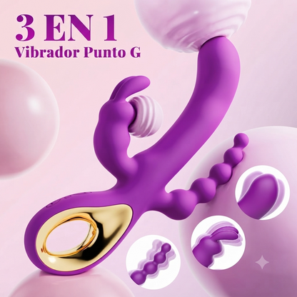 CONEJO VIBRADOR DOBLE ESTIMULO Z03104R